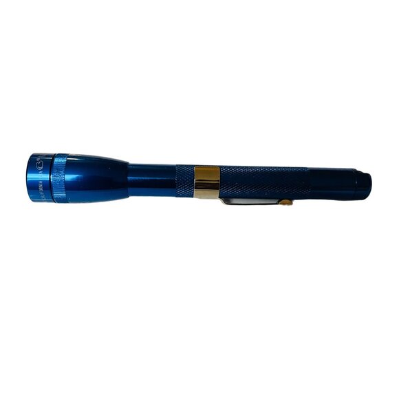 Mini Maglite 2-Cell AAA‎ Flashlight Blue With Case & Manual - Picture 2 of 9
